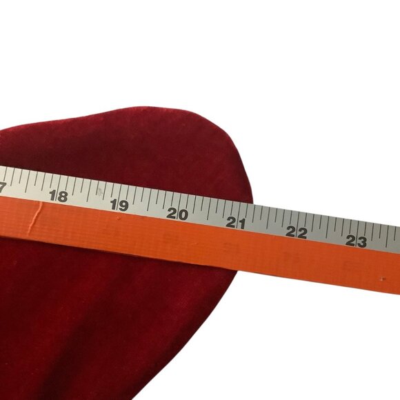 St. Nicks Choice Christmas Stocking Ribbon Striped Cuff & Snowflake 21” NEW NWT - Picture 5 of 7